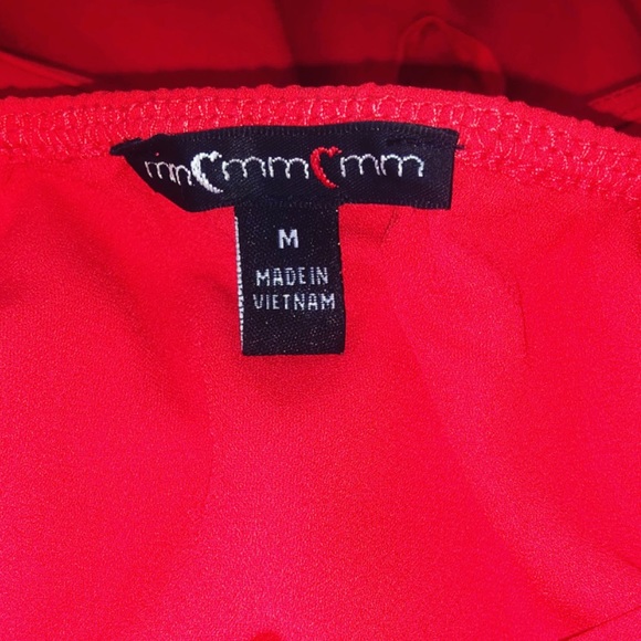 Dark Red Mm Mm Mm Romper (EUC) - Picture 3 of 4